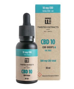 10 CBD-Öl-Tinkturtropfen | 300 mg CBD | Twisted Extracts