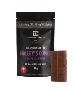 1:1 Halleys Komet Traubengelee-Bombe | Sativa | 1:1 40 mg | Twisted Extracts