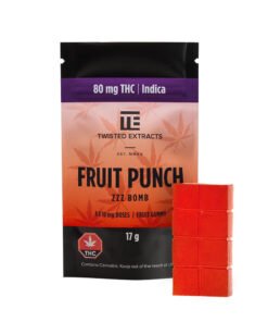 Fruit Punch Indica ZzZ Bomb | 80 mg THC | Twisted Extracts