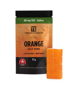 Orange Jelly Bomb | Sativa | 80 mg THC | Twisted Extracts